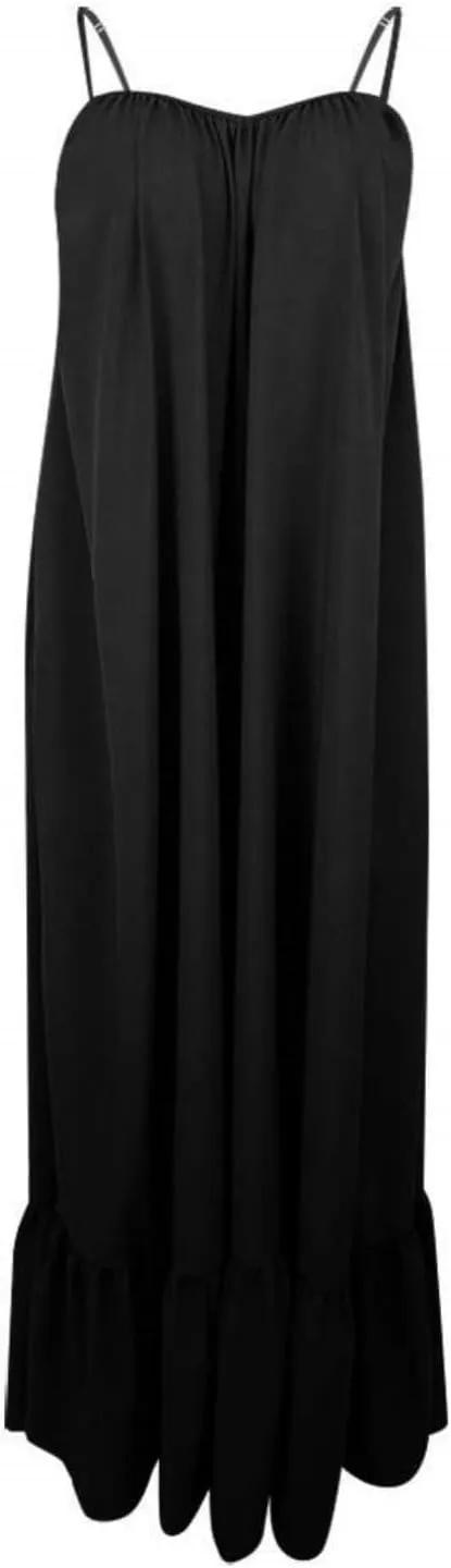Wedding Guest Dress for Women Sexy Spaghetti Strap Backless Maxi Dress Summer Flowy Swing Dresses Fashion 2025