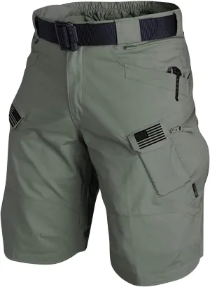 WENKOMG1 Mens Cargo Shorts 4th of July Outdoor Tactical Shorts Patritotic Printed Military Shorts with Multi Pockets