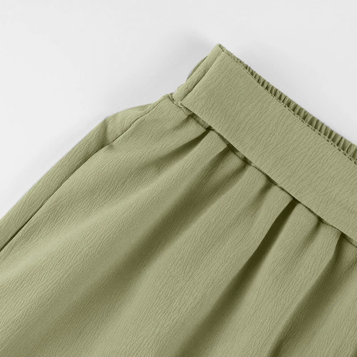 Wide Leg Dress Pants for Women Paperbag High Waisted Business Casual Pants Palazzo Lounge Pants Trousers with Pockets