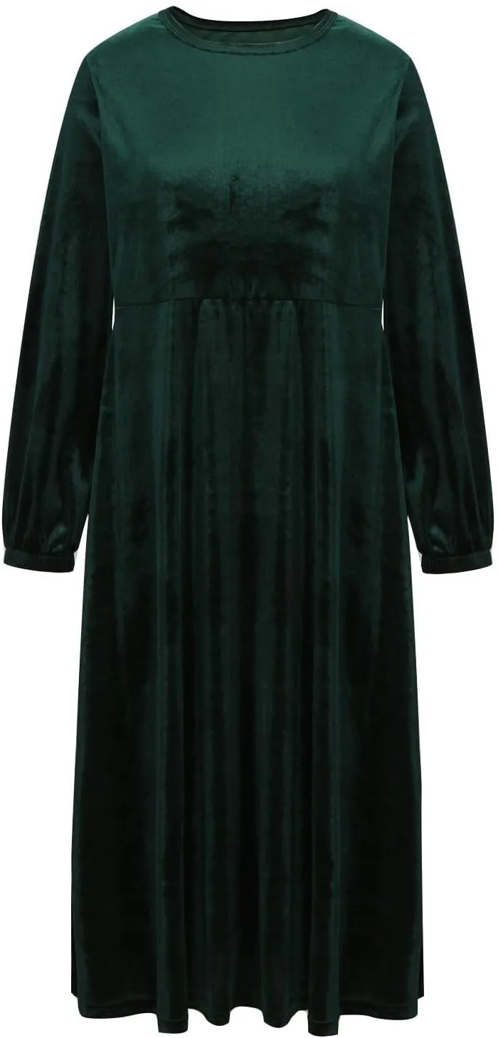 Women Dresses Dresses Homecoming Dress for Women Boat Neck Velvet Formal Elegant Thin Midi Winter Fall Dresses 2025