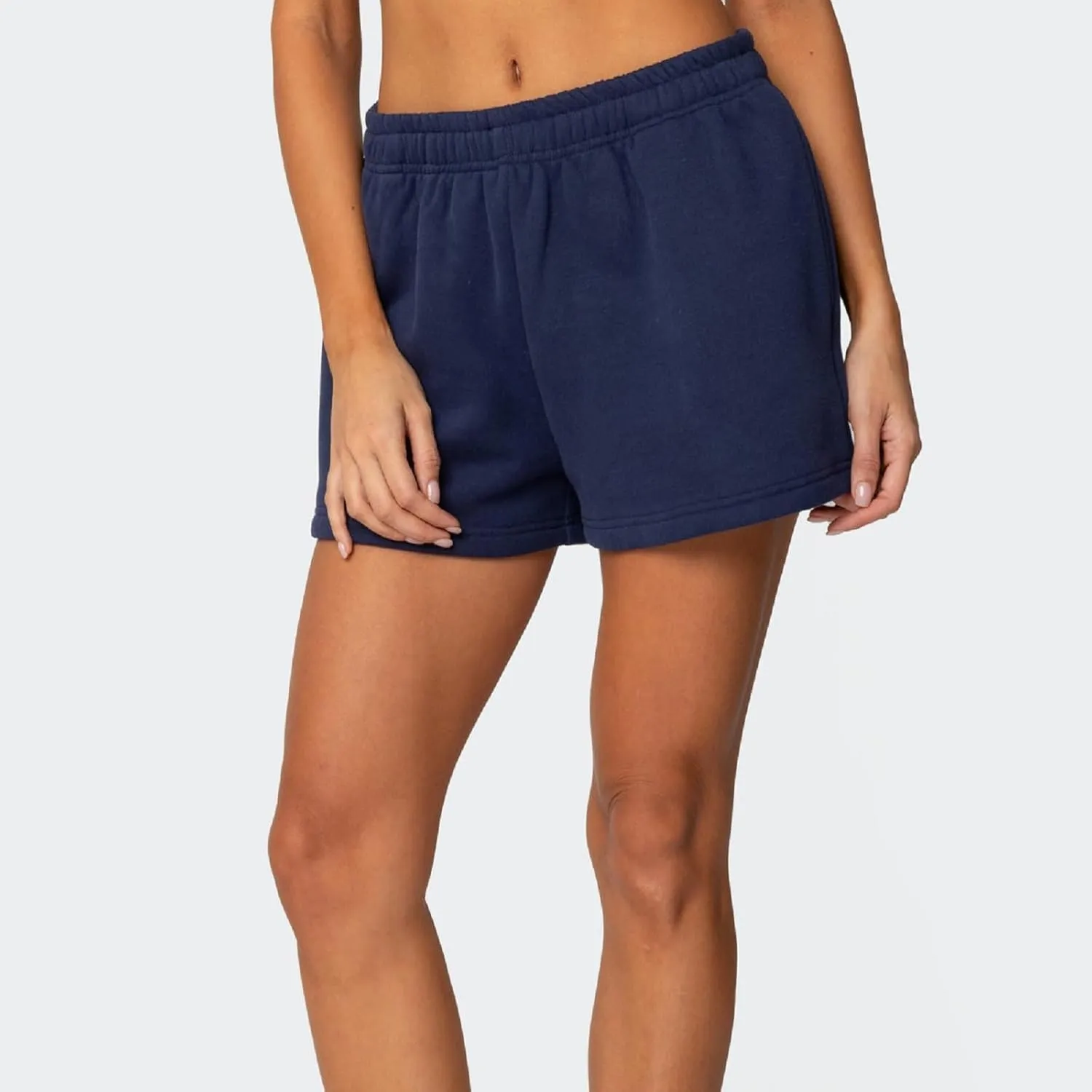 Women Low Rise Sweat Shorts Casual Y2k Drawstring Low Waisted Athletic Shorts Summer Cute Lounge Running Shorts