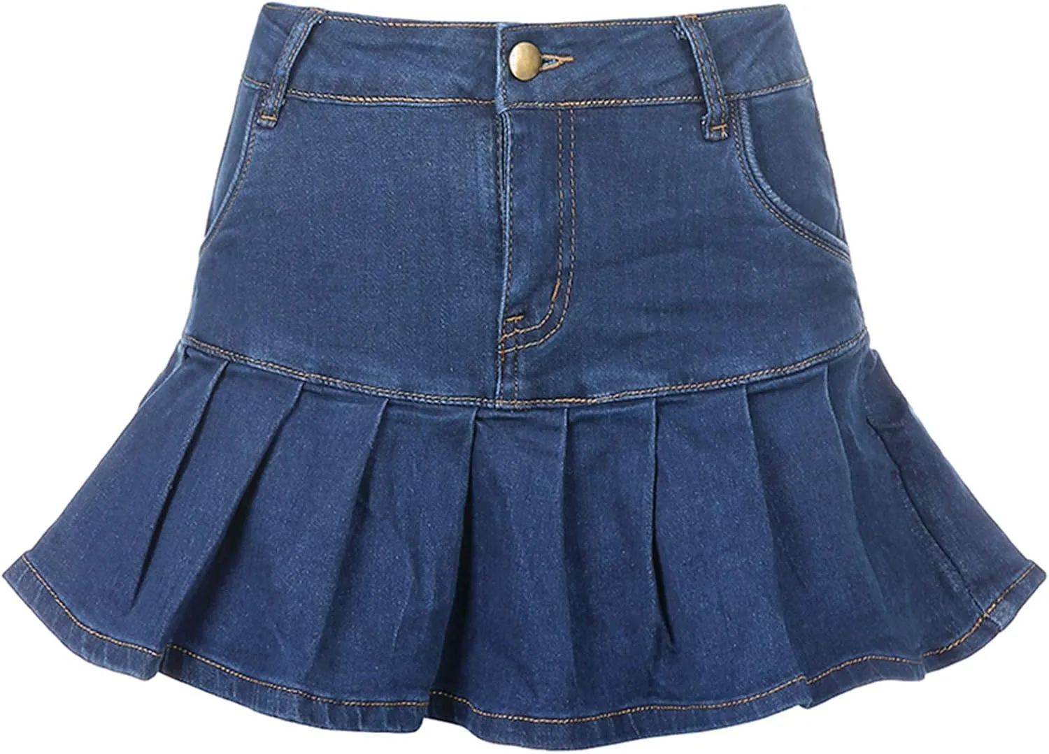Women Mini Pleated Skirts Sexy Lace Patchwork Short Skirts High Waist Solid Color Goth A-line Skirts