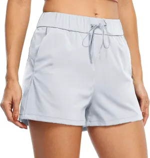 Women Summer Sporst Shorts Casual Drawstring Elastic Waisted Running Workout Shorts Lightweight Comfortable Shorts