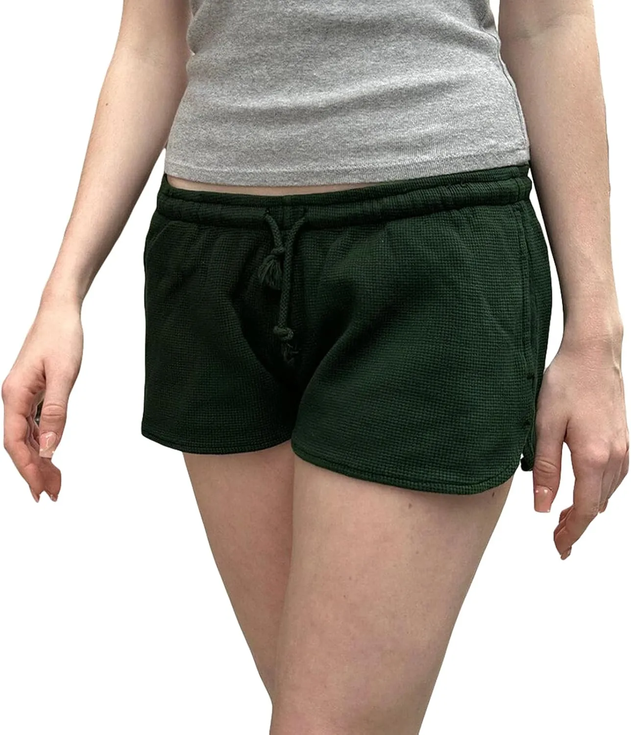 Women Sweat Shorts Summer Casual Drawstring Low Waisted Athletic Shorts Comfy Lounge Workout Yoga Running Shorts