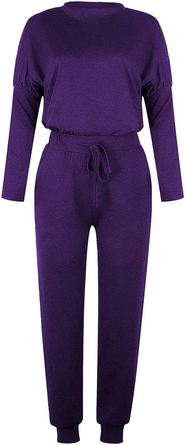 Womens 2 Piece Loungewear Set Letter Graphic Long Sleeves Crewneck Pullover Top And Drawstring Joggers Pants