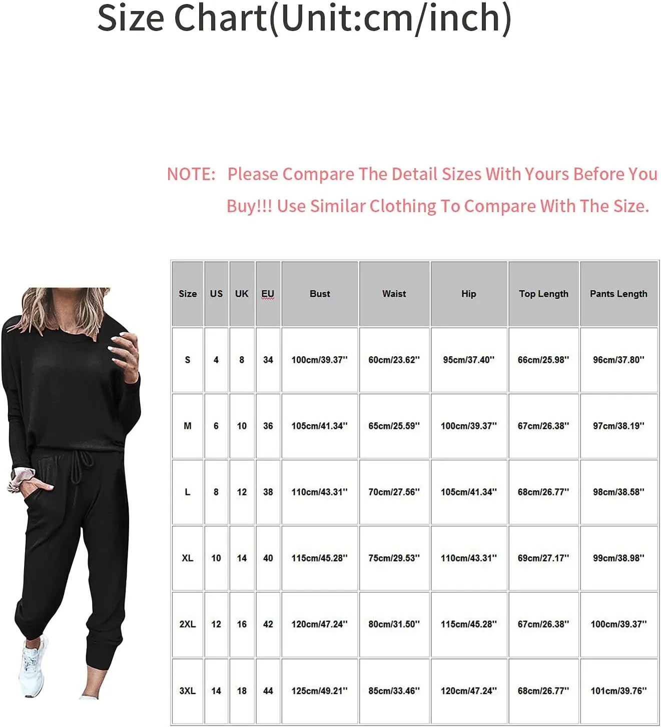 Womens 2 Piece Loungewear Set Letter Graphic Long Sleeves Crewneck Pullover Top And Drawstring Joggers Pants