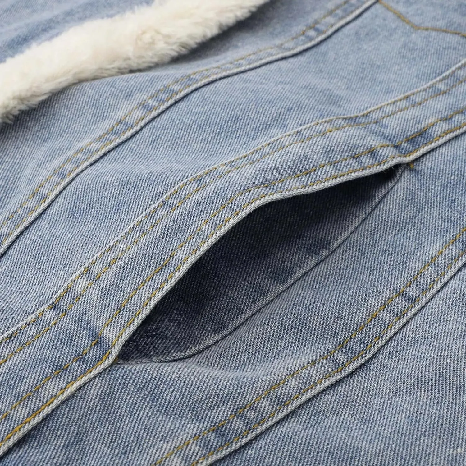 Women's Biker Denim Jacket For Women Plus fleece Thick Trucker Jacket Casual Warm Denim Coat