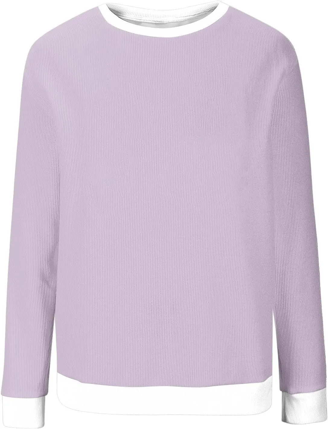 Women's Crew Neck Sweatshirts Oversized Pullover Casual Fleece Long Sleeve Loose Fit Tops Shirts Fashion 2024 Fall