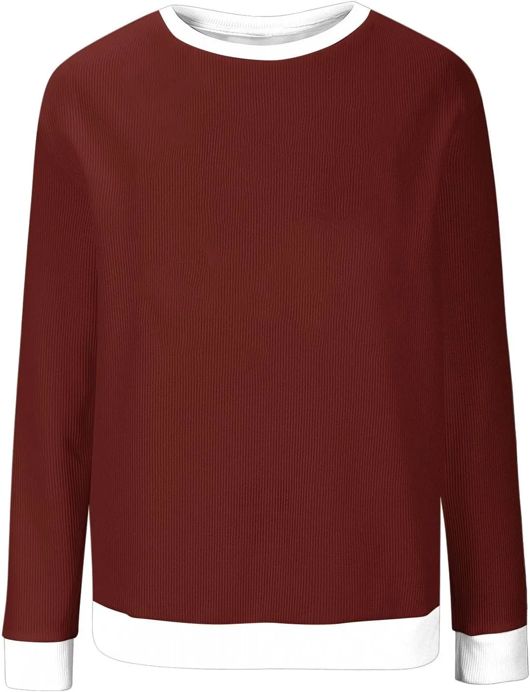 Women's Crew Neck Sweatshirts Oversized Pullover Casual Fleece Long Sleeve Loose Fit Tops Shirts Fashion 2024 Fall