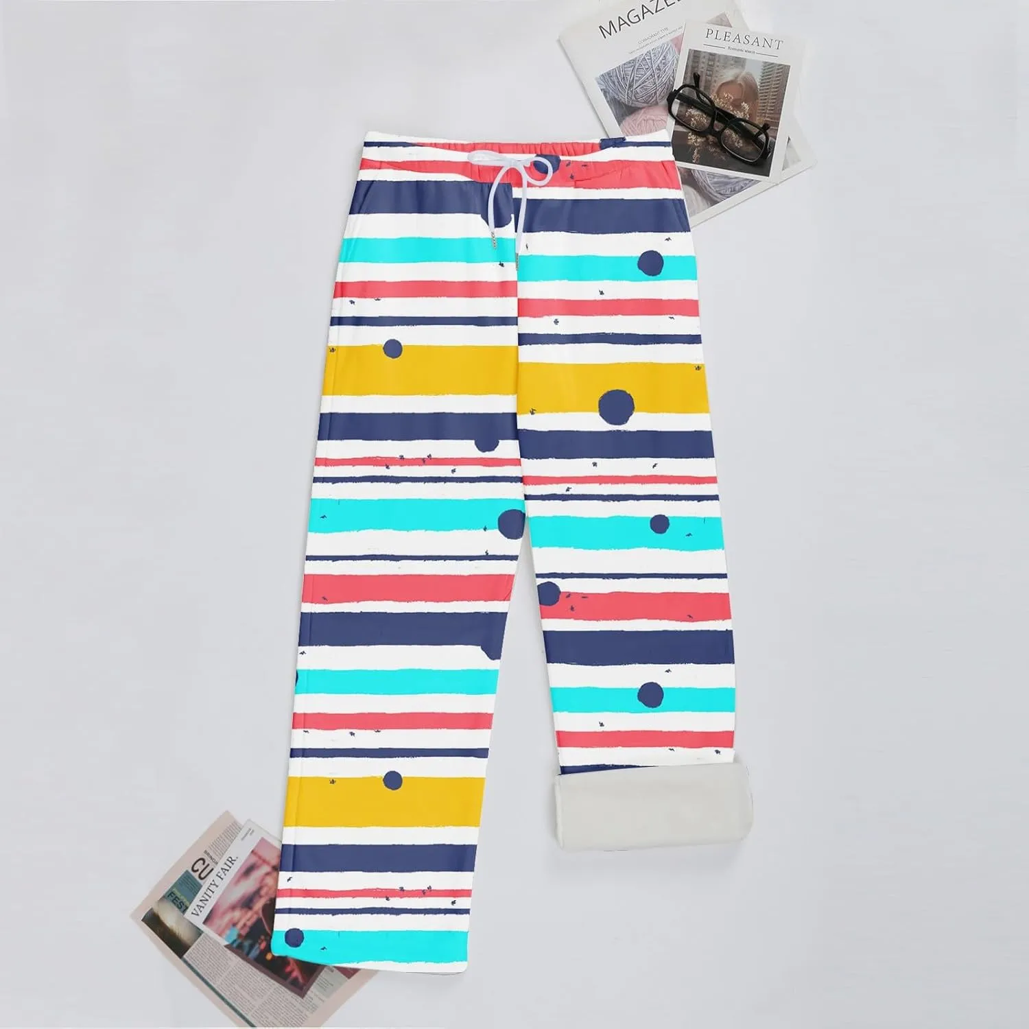 Womens Flannel Pajamas Casual Sleep Pj Pants Bottoms Relaxed Fit Plush Comfy Cute Fleece Pjs