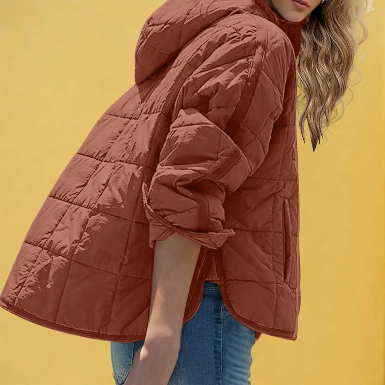 Womens Lightweight Puffer Jackets Warm Hooded Short Winter Coats Thicken Quilted Jackets Cropped Down Coats Outerwear