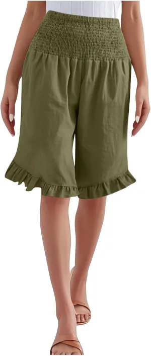 Women's Shorts Wide Leg Dressy Casual High Waisted Short Pants Work Summer Beach Clothes 2025 S-XXL