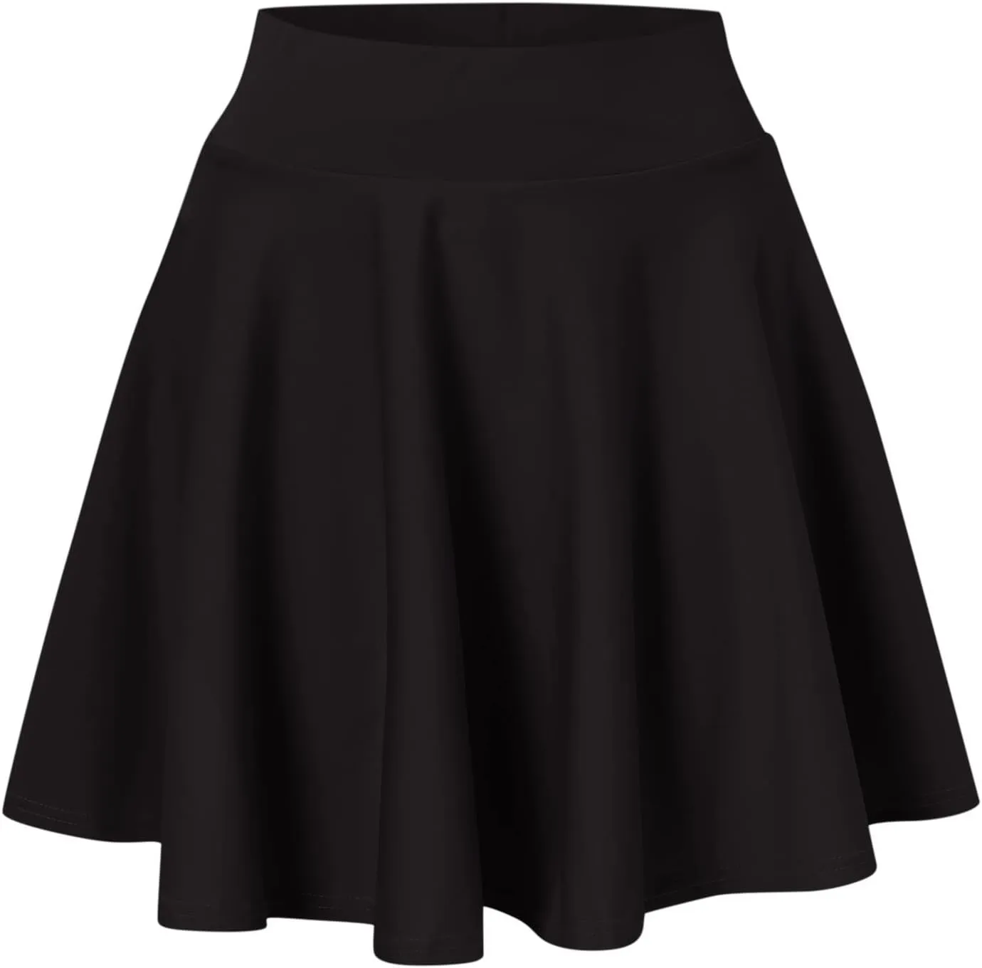 Womens Skirts Short Length with Slim Liner Stretchy High Elastic Waist Pleated Mini Shorts Skirts for Women