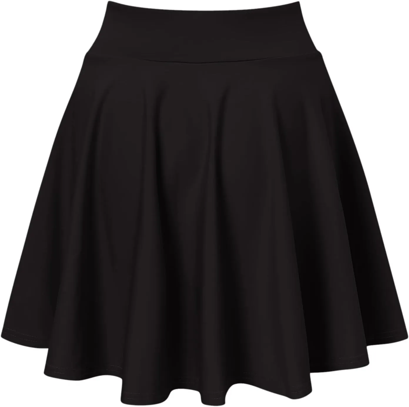 Womens Skirts Short Length with Slim Liner Stretchy High Elastic Waist Pleated Mini Shorts Skirts for Women