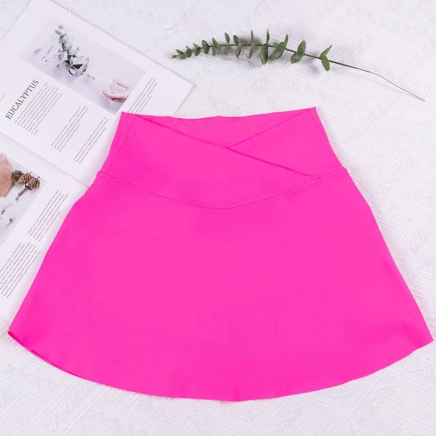 Women's Summer Athletic Loose Trendy Quick Dry Elastic High Waist Solid Color Yoga Fitness Tennis Skirts 2025, S-2XL