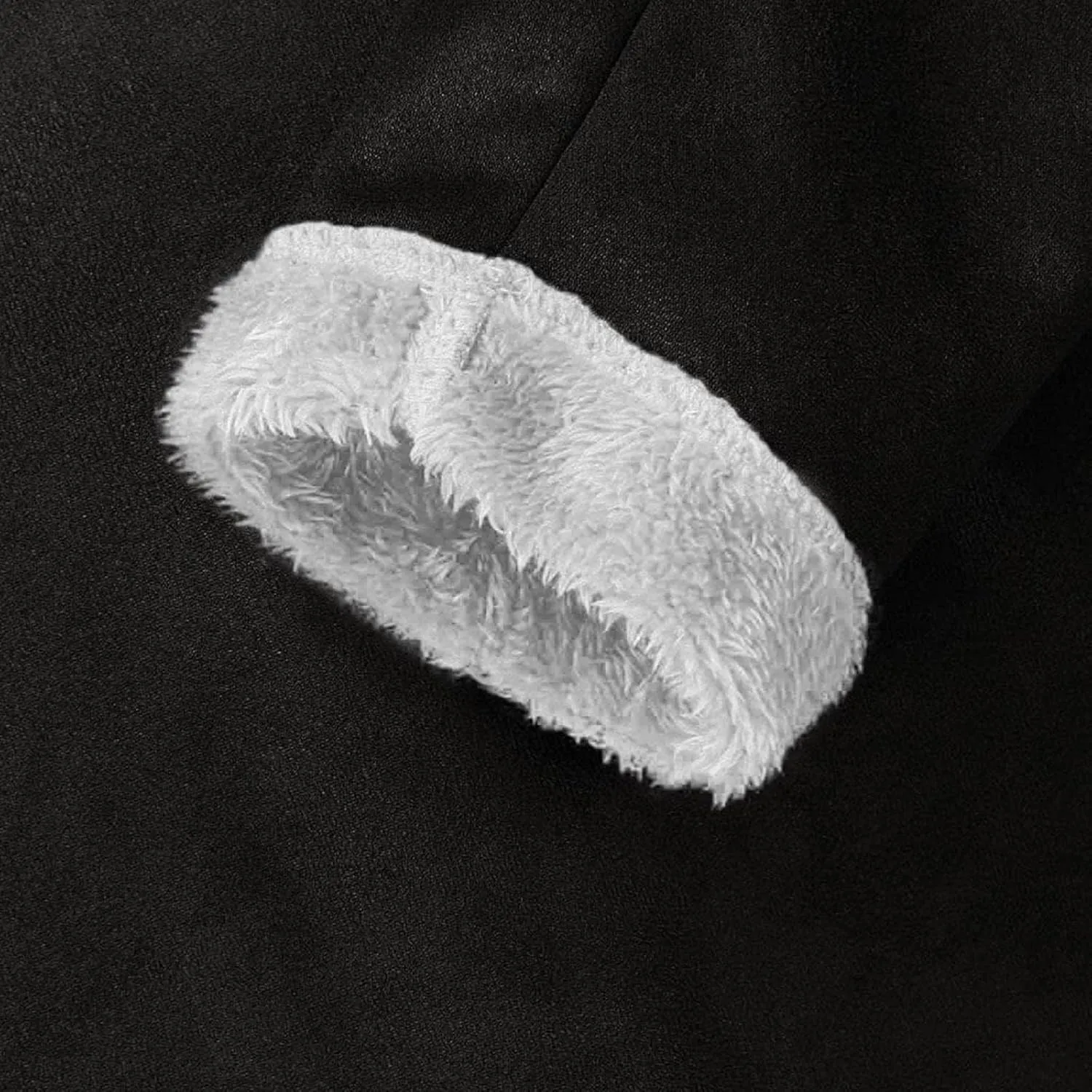 Womens Winter Coats with Hood Warm Sherpa Fleece Lined Jackets Button Faux Suede Pea Coat Outerwear