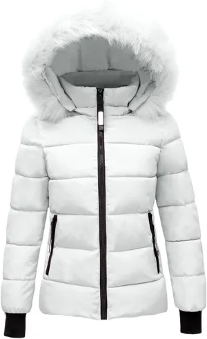 Women's Winter Windproof Warm Down Coats Waterproof Thicken Hooded Fashions Puffer Jacket Plush Overcoat Outerwear
