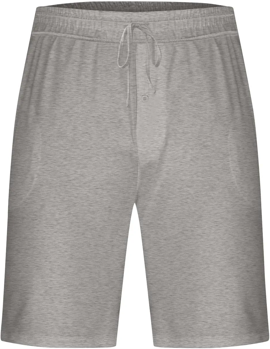 Xiaojmake Men's Pajama Shorts Button Soft Sleepwear PJs Bottoms Elastic Waistband Cotton Loungewear Plus Size Sleep Shorts