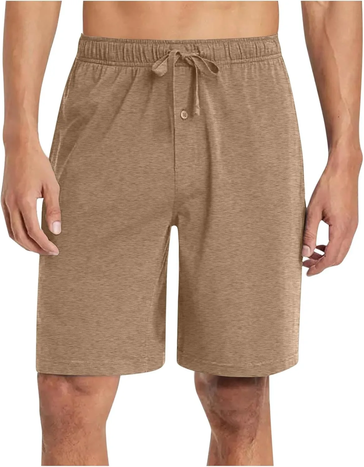 Xiaojmake Men's Pajama Shorts Button Soft Sleepwear PJs Bottoms Elastic Waistband Cotton Loungewear Plus Size Sleep Shorts