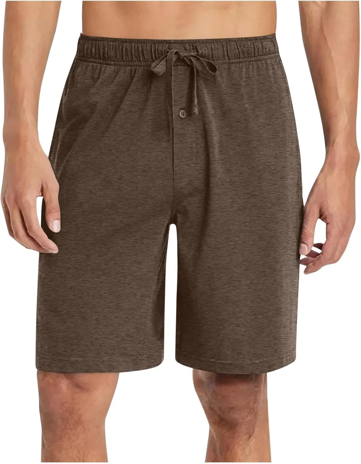 Xiaojmake Men's Pajama Shorts Button Soft Sleepwear PJs Bottoms Elastic Waistband Cotton Loungewear Plus Size Sleep Shorts