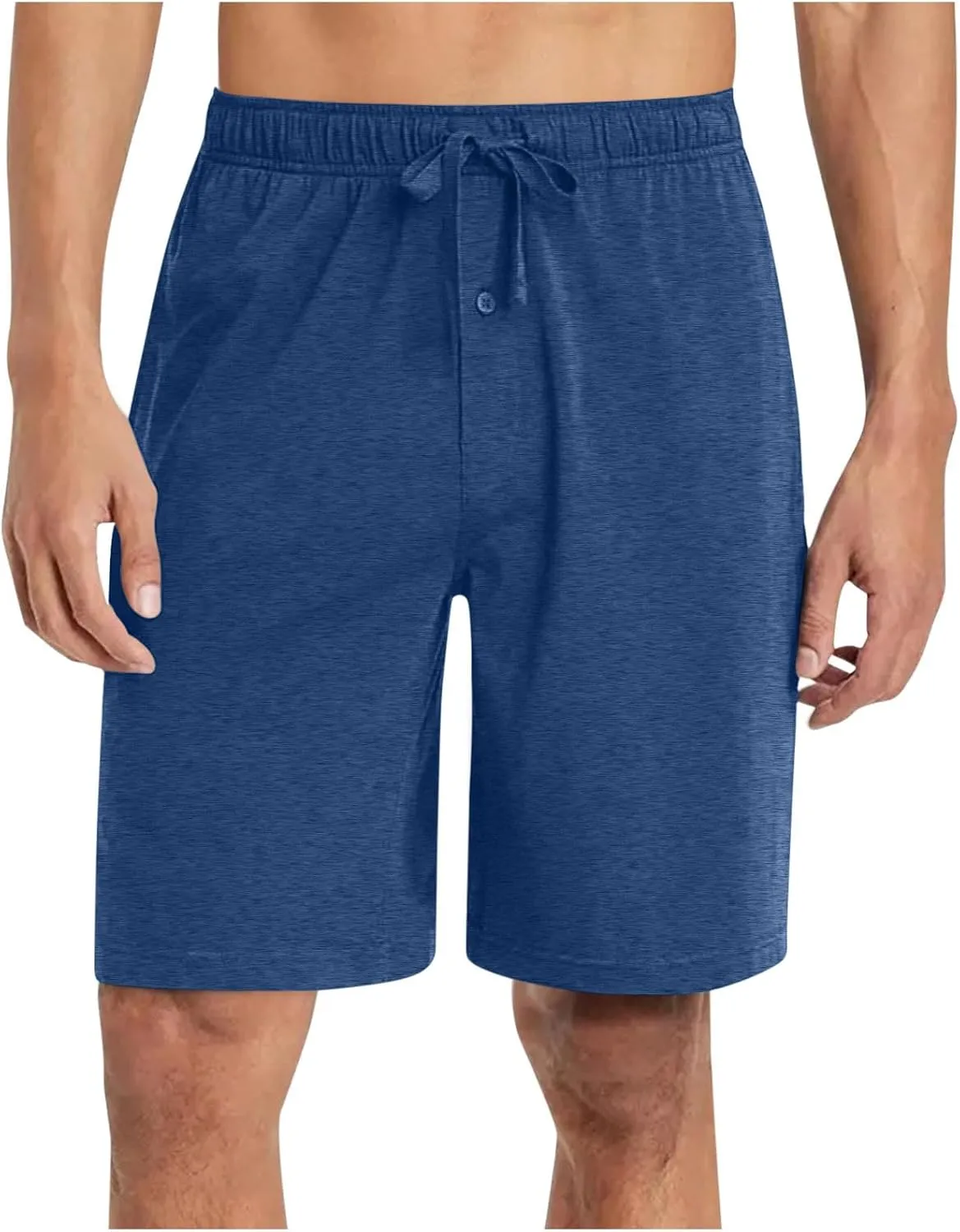 Xiaojmake Men's Pajama Shorts Button Soft Sleepwear PJs Bottoms Elastic Waistband Cotton Loungewear Plus Size Sleep Shorts