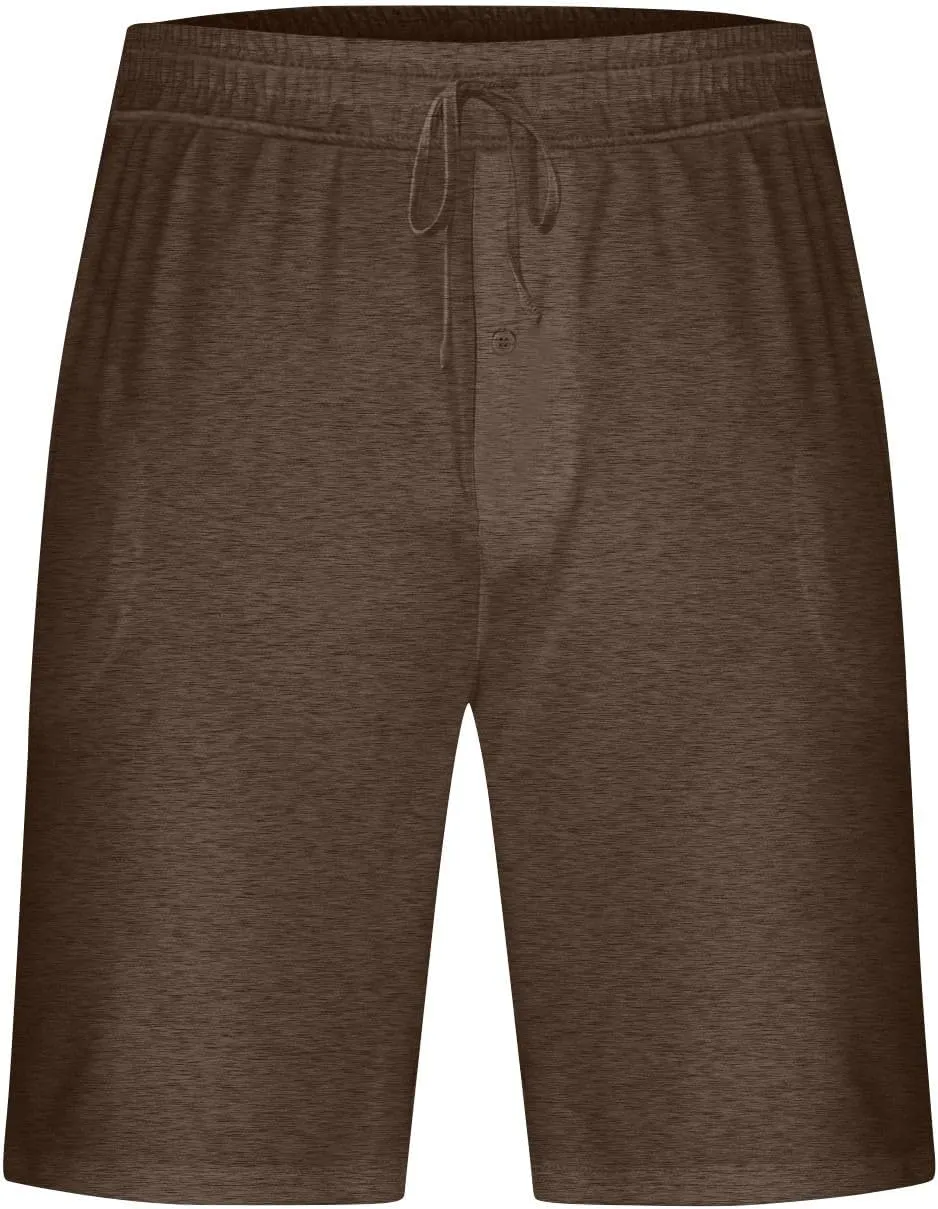 Xiaojmake Men's Pajama Shorts Button Soft Sleepwear PJs Bottoms Elastic Waistband Cotton Loungewear Plus Size Sleep Shorts