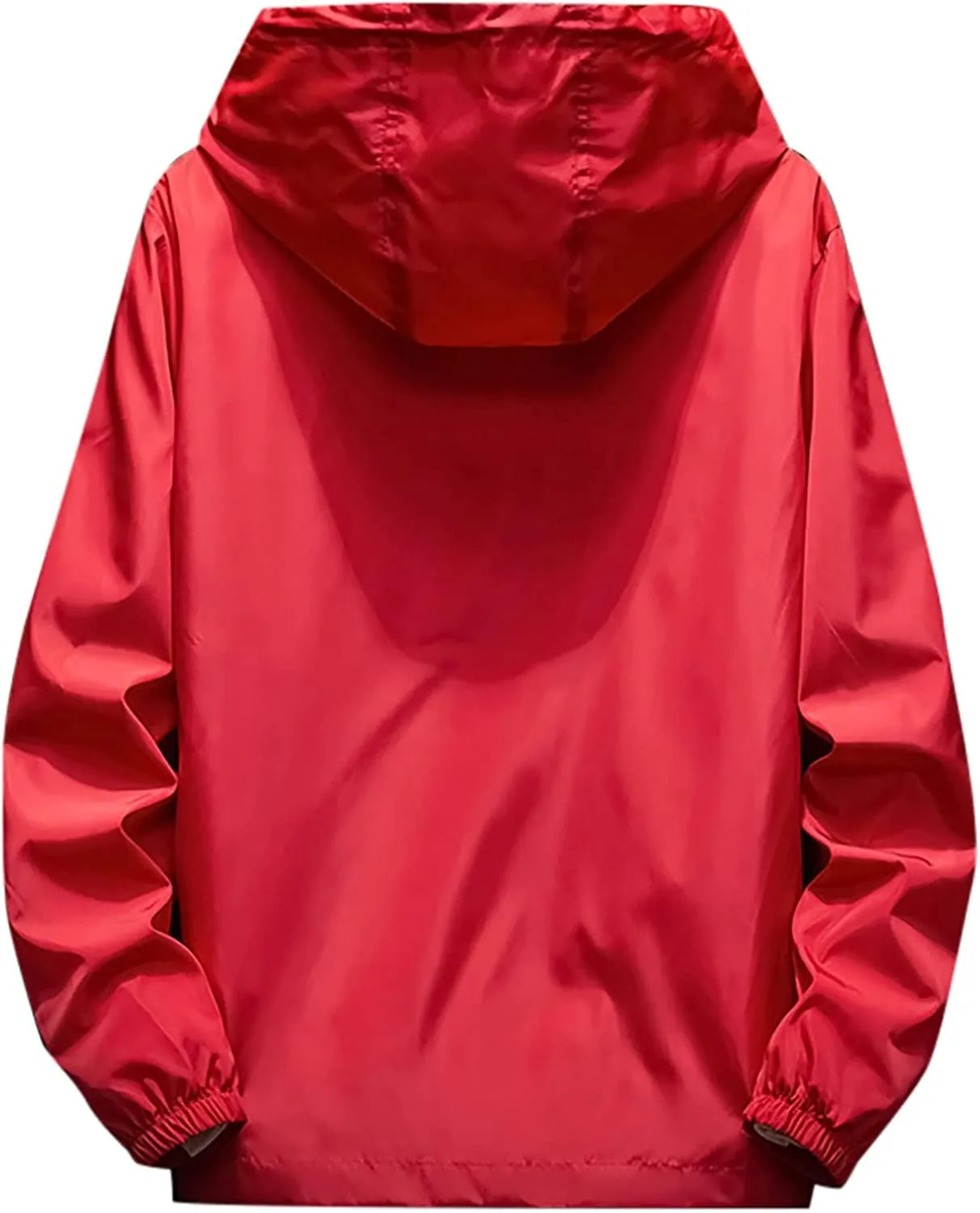 Ymosrh Men's Travel Rain Jackets Lightweight Water Resistant Running Hiking Fishing Light Coats Jacket Windbreaker